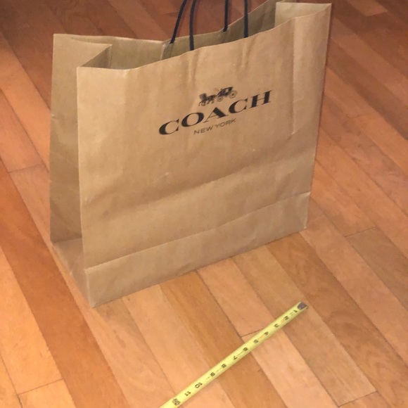 Large coach authentic paper store tote bag - Picture 1 of 9